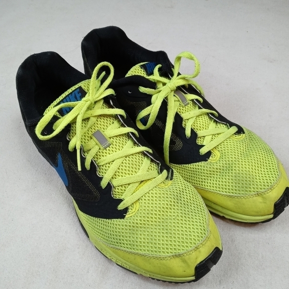 Men's Nike Zoom Fly 630915-704 Black Green Athleti - Picture 1 of 8